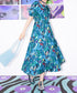 Retro Cassette Print Dress